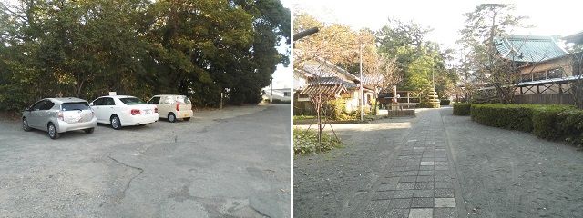 御穂神社の駐車場