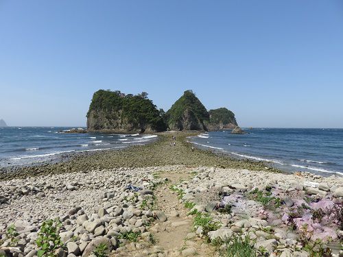 三四郎島のトンボロ現象