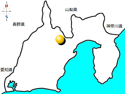 静岡県静岡市の位置図