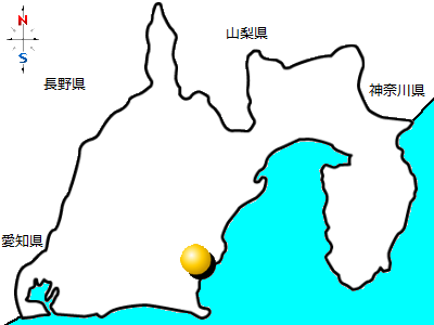 静岡県吉田町の位置図