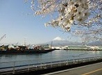 ⑨富士と港が