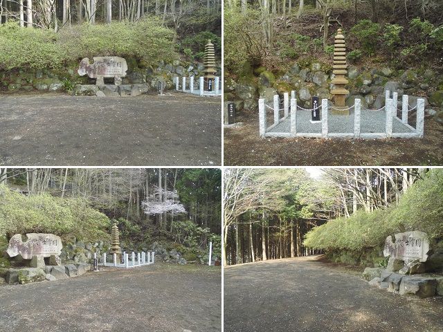 富士霊園の桜：展望場所の様子
