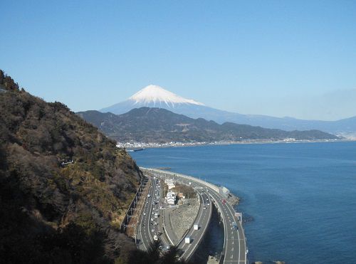 富士山ビュー：薩埵峠（さったとうげ）からの富士山