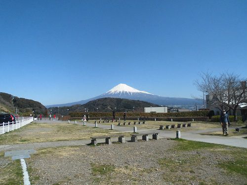 富士山ビュー：富士川楽座からの雄大な富士山の姿