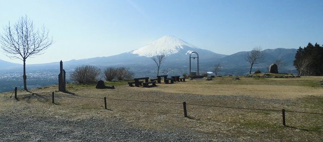 富士山ビュー（誓いの丘から望んだ様子）