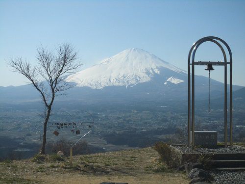 富士山ビュー：誓いの丘からの富士山