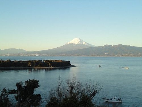 富士山ビュー：大瀬崎（おせざき）と富士山