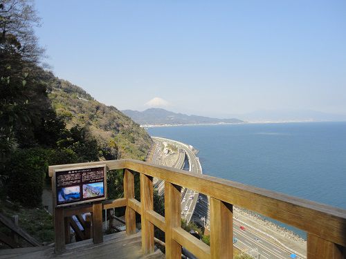 富士山ビュー：薩埵峠（さったとうげ）、富士山ビュー（遠望）