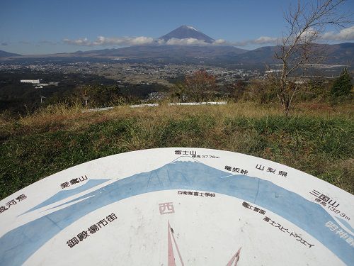 誓いの鐘付近からの富士山風景