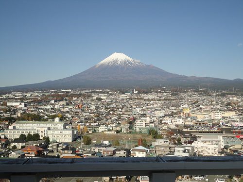 富士山ビュー：富士市役所屋上からの富士山