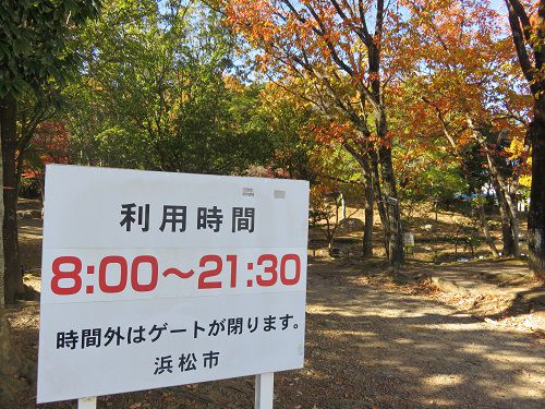 浜松城公園、紅葉【浜松市】：利用時間