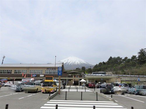 道の駅「すばしり」から眺めた富士山ビュー（小山町）