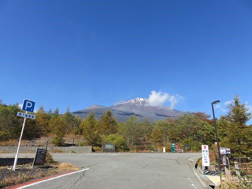 富士山御殿場口五合目、紅葉【御殿場市】：第一駐車場
