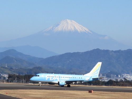 富士山静岡空港、富士山ビュー【牧之原市】：飛行機５