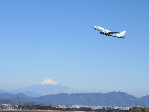 富士山静岡空港、富士山ビュー【牧之原市】：飛行機６
