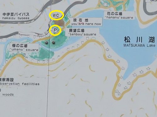 松川湖の梅園（案内図）