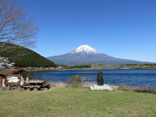 富士山ビュー：田貫湖北西からの富士山ビュー