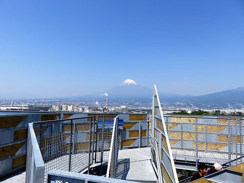 ふじのくに田子の浦みなと公園での富士山ビュー