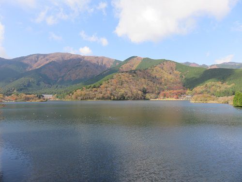 田貫湖での空と山と雲、そして、湖面の様子