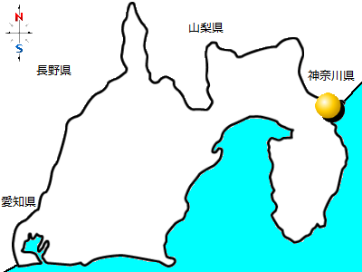 静岡県熱海市の位置図