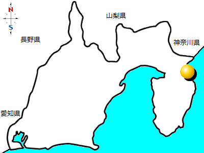 静岡県熱海市の位置図