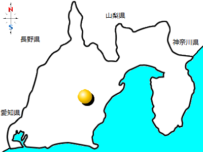 静岡県藤枝市の位置図