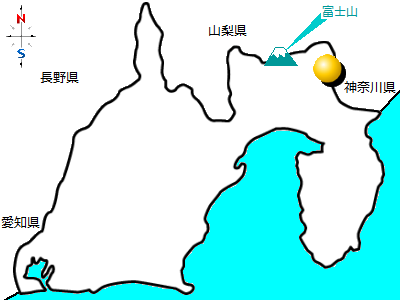 静岡県御殿場市の位置図