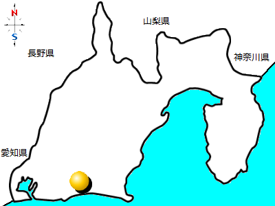 静岡県袋井市の位置図