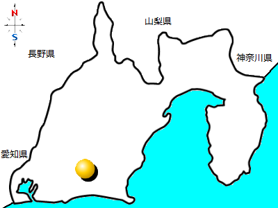 静岡県袋井市の位置図