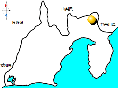静岡県御殿場市の位置図