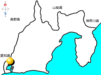静岡県浜松市の位置図