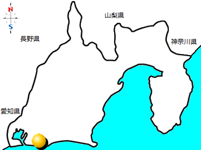 静岡県浜松市の位置図