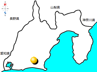 静岡県掛川市の位置図