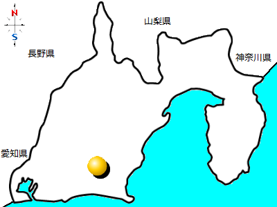 静岡県掛川市の位置図