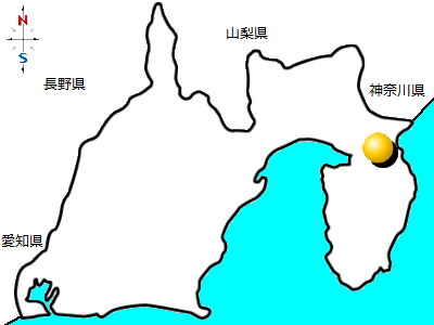 静岡県函南町の位置図