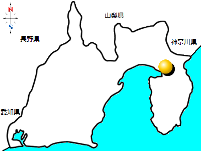 静岡県函南町の位置図