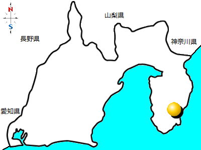 静岡県河津町の位置図
