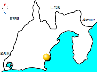 静岡県牧之原市の位置図