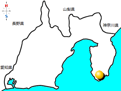 静岡県南伊豆町の位置図