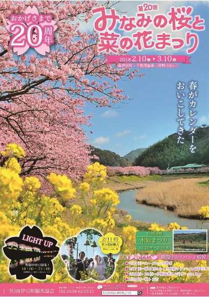 南伊豆町日野の菜の花畑：第２０回みなみの桜と菜の花まつりパンフレットをご紹介しています