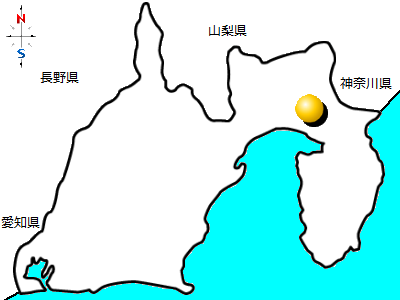 静岡県長泉町の位置図