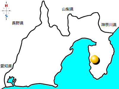 静岡県西伊豆町の位置図