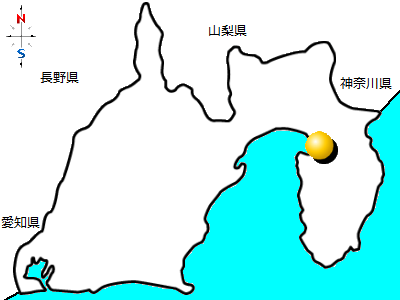 静岡県沼津市の位置図