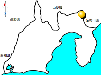 静岡県小山町の位置図