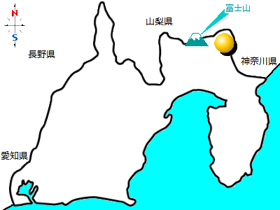 静岡県小山町の位置図