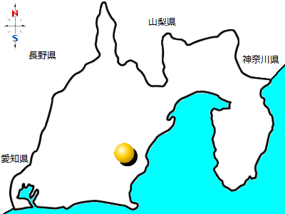 静岡県島田市の位置図