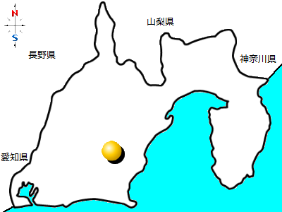 静岡県島田市の位置図
