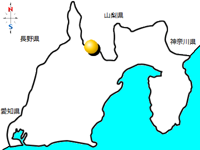 静岡県静岡市の位置図