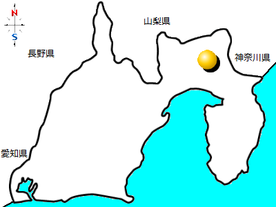 静岡県裾野市の位置図