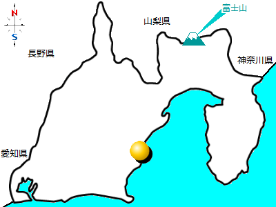 静岡県焼津市の位置図